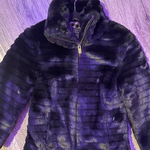 Guess faux fur zipper jacket